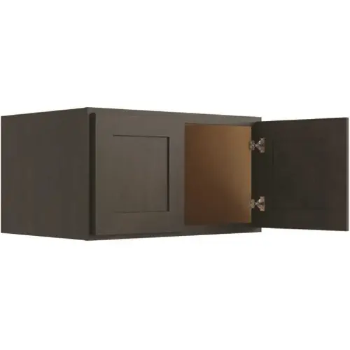 Cabinetry Luxor Smoky Grey Wall Cabinet 15 Deep 30w X 30h