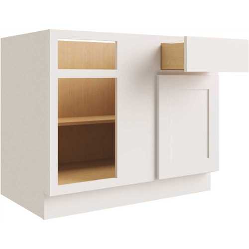 Cabinetry Luxor White Blind Base Cabinet 45w X 34.5h Left