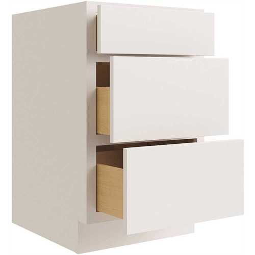 Cabinetry Luxor White Drawer Base Cabinet 24w X 34.5h