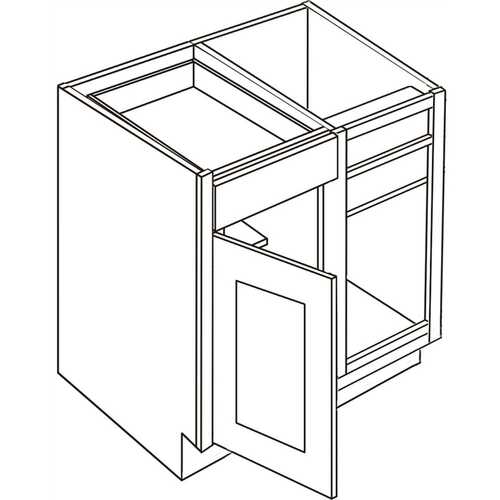 Cabinetry 36/39 Blind Base Cabinet R, Country Oak