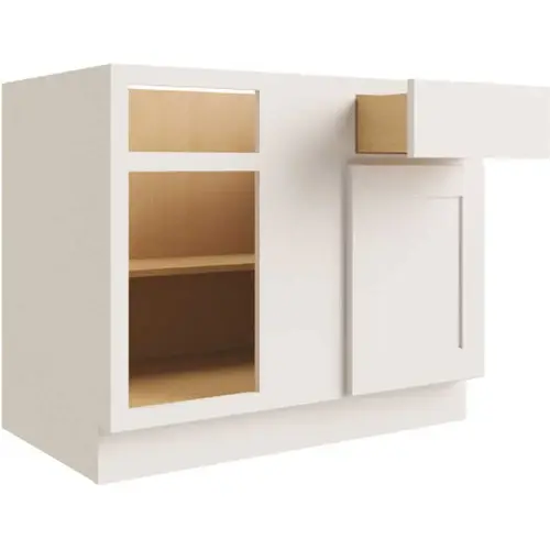 Cabinetry Luxor White Blind Base Cabinet 33w X 34.5h Left