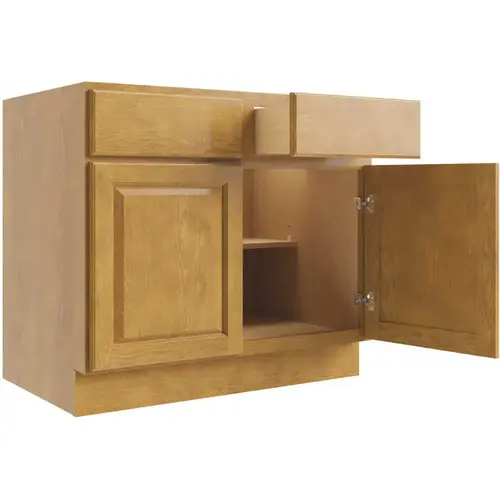 Cabinetry Country Oak Sink Base Cabinet 42w X 34.5h