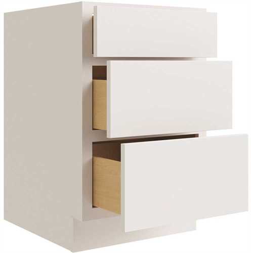 Cabinetry Luxor White Drawer Base Cabinet 30w X 34.5h