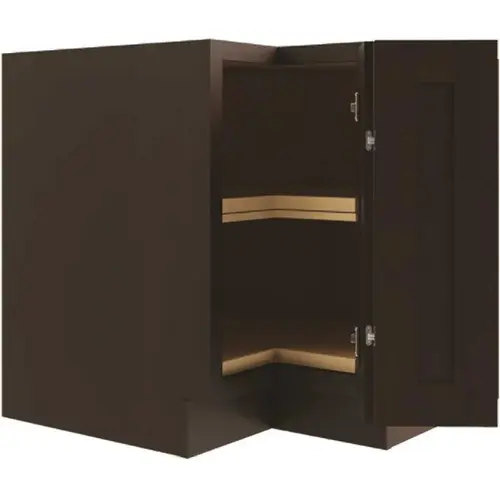 Cabinetry Lazy Susan Corner Base Cabinet L, Luxor Espresso