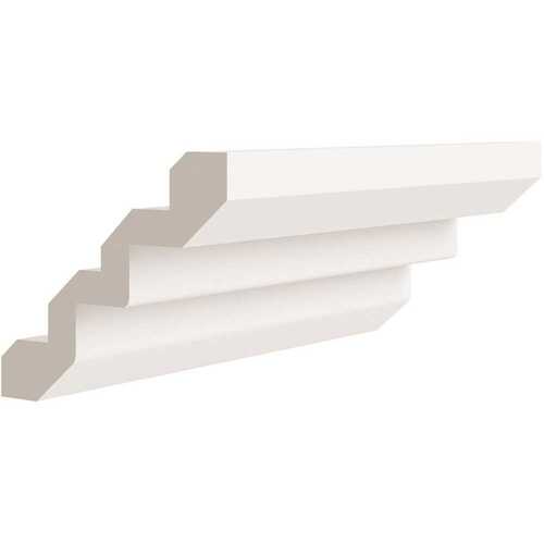 Cabinetry Luxor White Royal Crown Molding, Shaker 1w X 3.5h