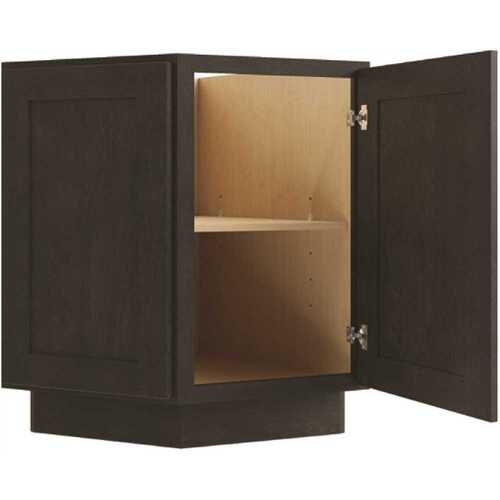 Cabinetry Luxor Smoky Grey Base End Cabinet 24.875w X 34.5h