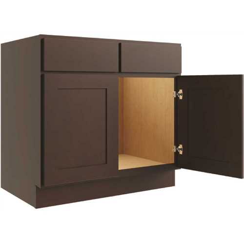 Cabinetry 33" W Sink Base Cabinet, Luxor Espresso