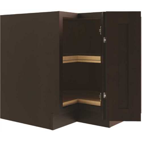 Cabinetry Lazy Susan Corner Base Cabinet R, Luxor Espresso