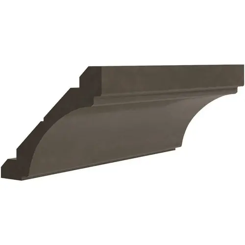 Cabinetry Luxor Smoky Grey Royal Crown Molding, Coved 1w X 3.5h