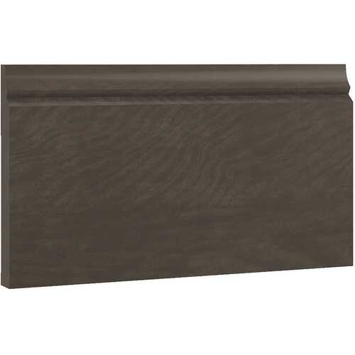 Cabinetry Luxor Smoky Grey Base Molding, Shaker 96w X 4.5h