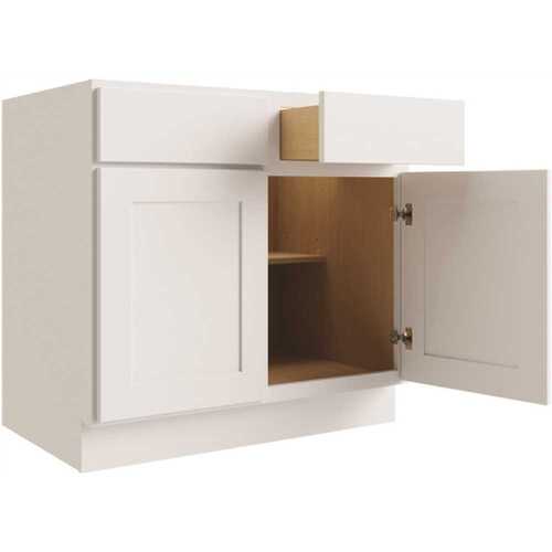 Cabinetry 42/45 Blind Base Cabinet L, Luxor White