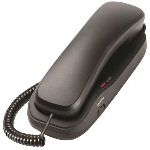 Classic 1-Line Corded Trimstyle Phone in Matte Black
