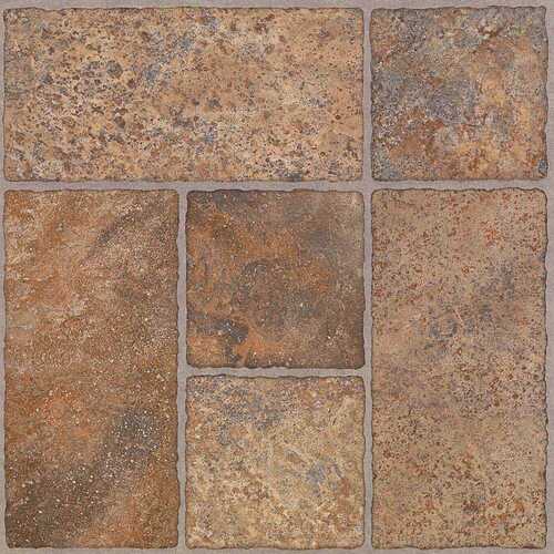 Bodden Bay Terra Cotta 3 MIL x 12 in. W x 13 in. L Peel and Stick Vinyl Tile Flooring (30 sqft/case) - pack of 30