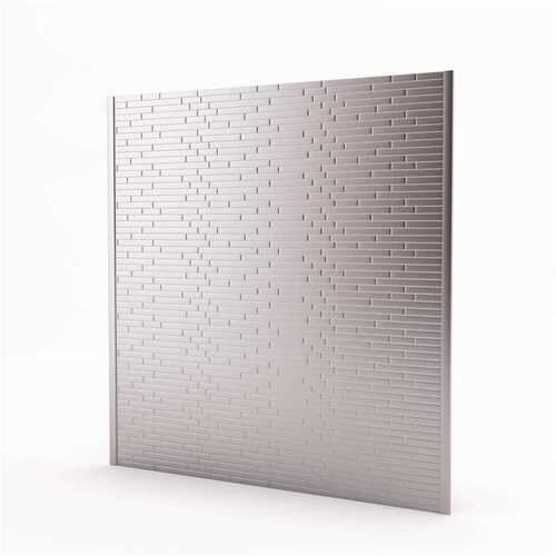 Linox Stainless 29.61 in. x 30.75 in. x 5 mm Metal Self-Adhesive Range Backsplash Mosaic Tile (6.33 sq. ft.)