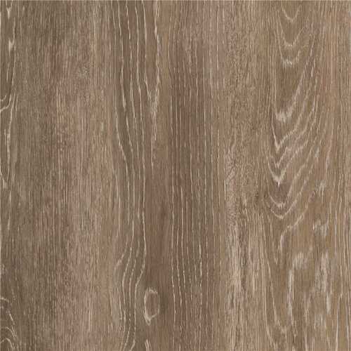 TrafficMaster 185312 Khaki Oak 4 MIL x 6 in. W x 36 in. L Grip Strip Water Resistant Luxury Vinyl Plank Flooring (24 sqft/case)