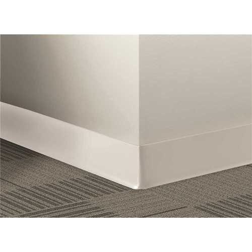 2.5 in. x 4 ft. Icicle Vinyl Wall Cove Base White - pack of 30