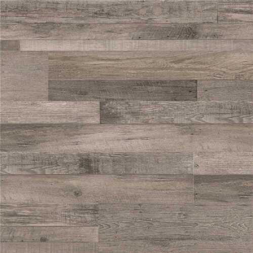A&A Surfaces HD-LVR5012-0010 Woodland Ashen Estate 12 MIL x 7 in. W x 48 in. L Click Lock Waterproof Lux Vinyl Plank Flooring (23.77 sq. ft. / case)