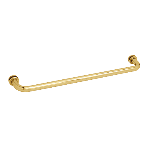 Polished Brass 28" BM Series Tubular Single-Sided Towel Bar