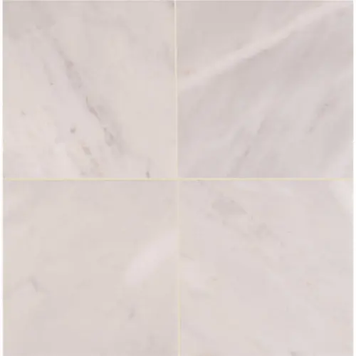 MS International, Inc TARACAR1212H Greecian White 12 in. x 12 in. Honed Marble Floor and Wall Tile (5 sq. ft./case)