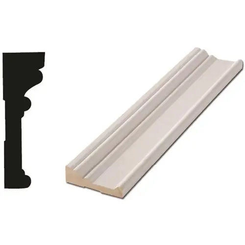 RB03 1 1/16 in. x 3 1/2 in. x 88 in. Primed Finger Jointed Casing ( a 7.33 Total Linear Feet) White