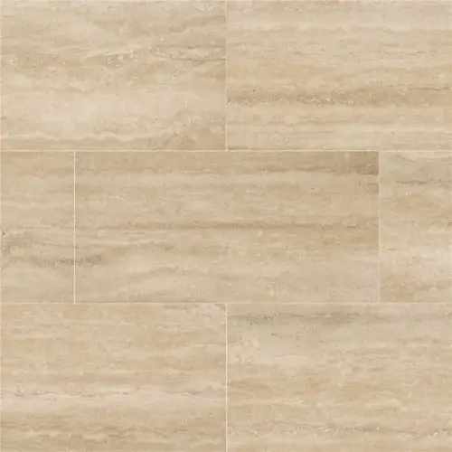 Trevi Sand 11.81 in. x 23.62 in. Matte Porcelain Stone Look Floor and Wall Tile (16 sq. ft./Case) - pack of 8