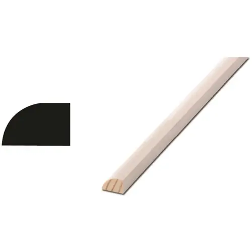 WM 129 7/16 in. x 11/16 in. x 96 in. Primed Pine Finger-Jointed Shoe Base Moulding White