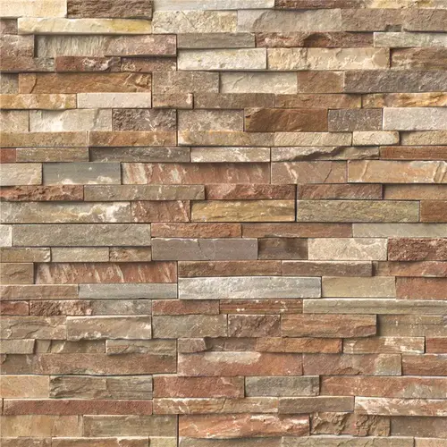 Golden White Ledger Panel 6 in. x 24 in. Natural Quartzite Slate Wall Tile (10 sq. ft./pallet)