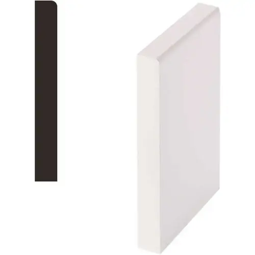 Woodgrain Millwork 10011111 Timeless Craftsman 13/16 in. x 4-3/4 in. x 7-3/4 in. Primed MDF Plinth Block Moulding White