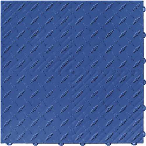 15.75 in. x 15.75 in. Royal Blue Diamond Trax 25-Tile Modular Flooring Pack (43 sq. ft./case)
