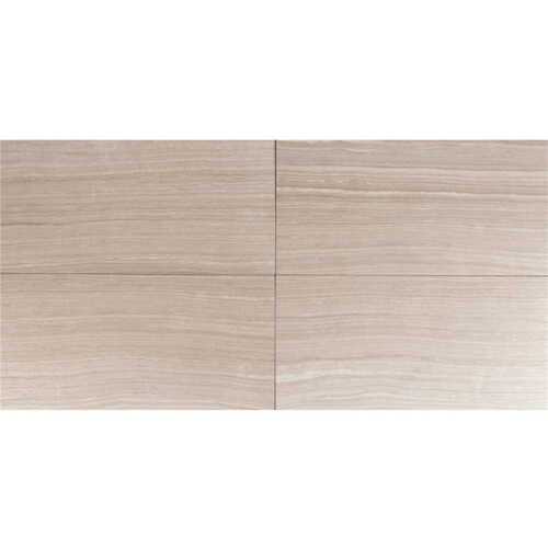 Eramosa Silver 12 in. x 24 in. Matte Porcelain Stone Look Floor and Wall Tile (12 sq. ft./Case)