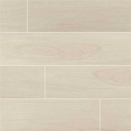 Brooksdale Tulip 9.84 in. x 39.37 in. Matte Porcelain Wood Look Floor and Wall Tile (13.89 sq. ft./Case)