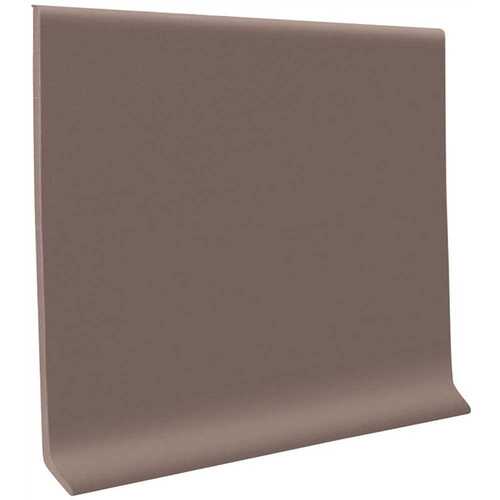 ROPPE 40C53P123 4 ft. x 4 in. x 0.080 in. Charcoal Vinyl Wall Cove Base
