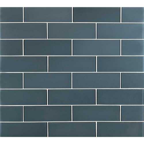 MS International, Inc GL-T-HAISAP39 Haiku Sapphire 3 in. x 9 in. Glossy Glass Subway Wall Tile (3.8 sq. ft./Case)