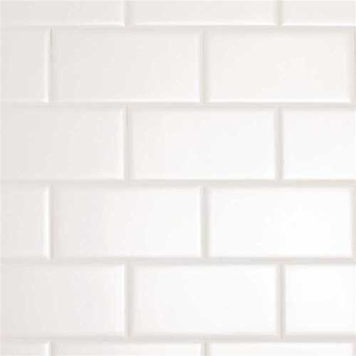 Daltile RE1536MODHD1P4 Restore 3 in. x 6 in. Ceramic Bright White Subway Tile (12.5 sq. ft. / Case)
