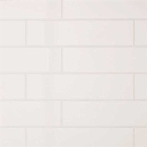Restore 3 in. x 12 in. Ceramic Bright White Subway Tile (12 sq. ft./Case)