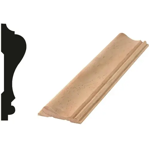 WM 390 11/16 in. x 2-5/8 in. x 96 in. Solid Pine Chair Rail Moulding Unfinished