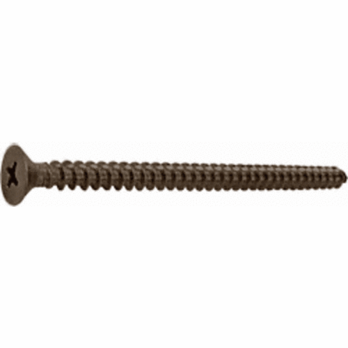 CRL P1030RB Oil Rubbed Bronze 10 x 3" Wall Mounting Flat Head Phillips Sheet Metal Screws - pack of 10