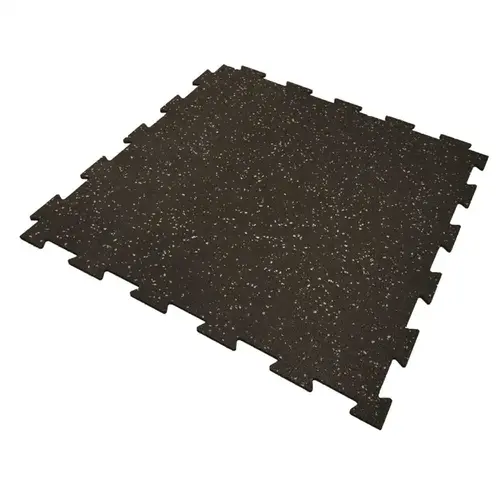 Rubber King REVN1024X2406DDC4B Pro Series Grey/Beige - DDC 6 mm 24 in. W x 24 in. L Interlocking Rubber Tile (40 sq. ft.) - pack of 10