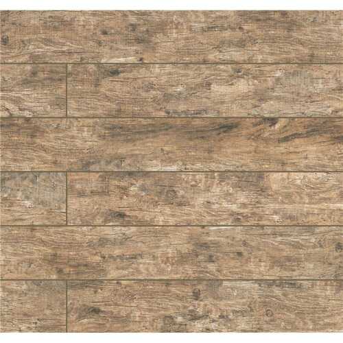 Redwood Natural 6 in. x 36 in. Matte Porcelain Stone Look Floor and Wall Tile (12 sq. ft./Case)