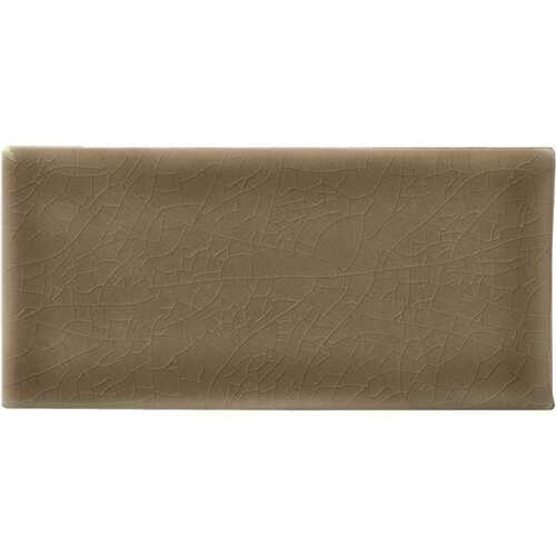 Artisan Taupe 3 in. x 6 in. Glossy Ceramic Subway Wall Tile (1 sq. ft./Case)