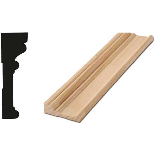 Woodgrain Millwork 10001437 RB 03 1-1/16 in. x 3-1/2 in. x 88 in. Solid Pine Door and Window Casing
