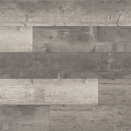 Piedmont Harlan Gray 20 MIL x 7 in. W x 48 in. L Click Lock Waterproof Luxury Vinyl Plank Flooring (23.8 sqft/case)