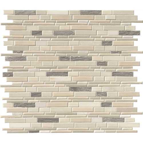 Everest Interlocking 12 in. x 12 in. Mixed Porcelain Floor and Wall Tile (1.04 sq. ft./Each)