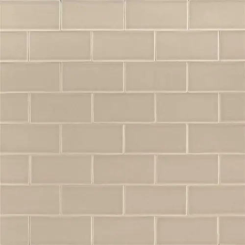 Portico Pearl Handcrafted 3 in. x 6 in. Glossy Ceramic Wall Tile (1 sq. ft. / case) - pack of 8