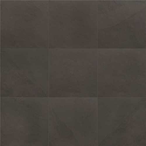 MS International, Inc SHAM1212 Montauk Black 12 in. x 12 in. Gauged Slate Floor and Wall Tile (10 sq. ft. / case) - pack of 10