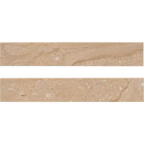 Aria Oro Bullnose 3 in. x 18 in. Polished Porcelain Wall Tile (10 sq. ft./Case) - pack of 10