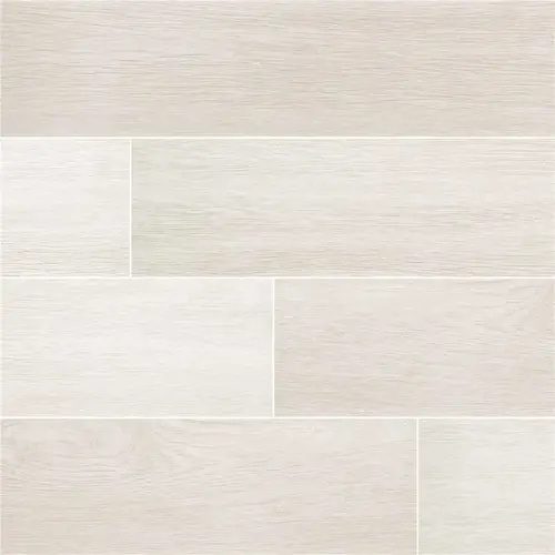 MS International, Inc NHDWOOCREBL6X36 Woodcrest Blanco 6 in. x 36 in. Matte Porcelain Wood Look Floor and Wall Tile (13.5 sq. ft./Case)