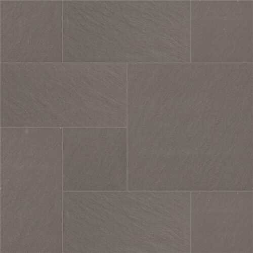 24 in. x 24 in. Blue Stone Pattern Square Matte Porcelain Paver Floor Tile (7 sq. ft./Pallet)