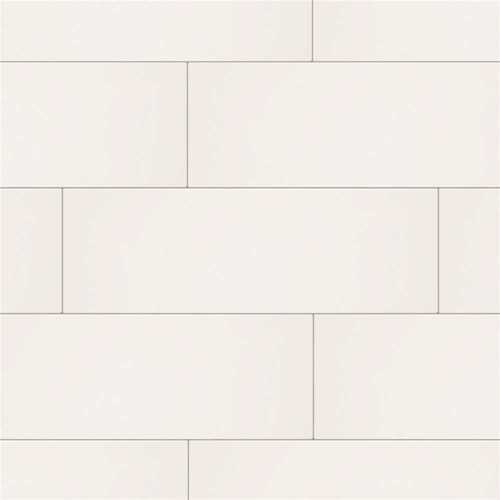 Daltile RE15824HD1P2 Restore Bright White 8 in. x 24 in. Ceramic Wall Tile (13.3 sq. ft. / Case)