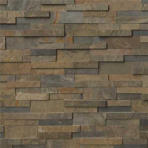 Rustic Gold Ledger Panel 6 in. x 24 in. Natural Slate Wall Tile ( / 60 sq. ft. / pallet)